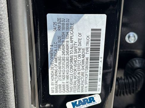 New 2025 Honda Ridgeline Sport image 33