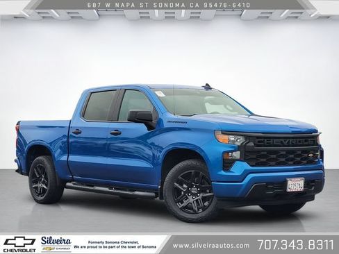 Used 2024 Chevrolet Silverado 1500 Custom w/ Turbomax Blackout Package RWD image 1