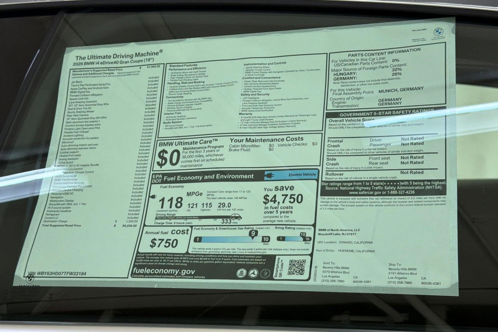New 2026 BMW i4 eDrive40 RWD image 29