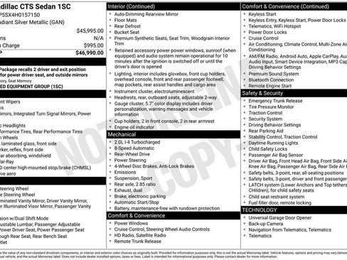 Used 2017 Cadillac CTS Sedan image 3