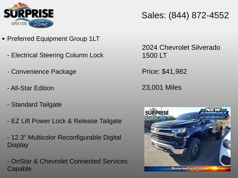 Used 2024 Chevrolet Silverado 1500 LT w/ Z71 Off-Road Package AWD/4WD image 15