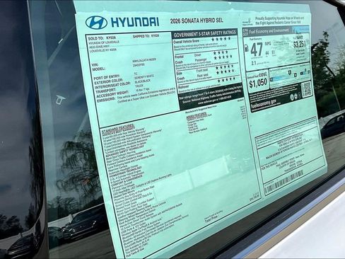 New 2026 Hyundai Sonata SEL FWD image 16