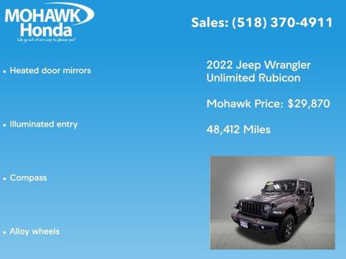 Used 2022 Jeep Wrangler Unlimited Rubicon image 14