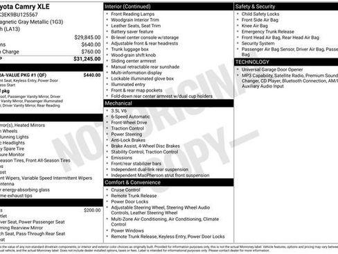 Used 2011 Toyota Camry XLE w/ XLE Extra-Value Pkg #1 FWD image 2