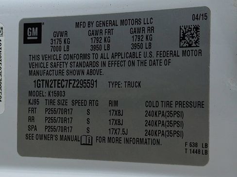 Used 2015 GMC Sierra 1500 4x4 Regular Cab w/ Snow Plow Prep Package image 27