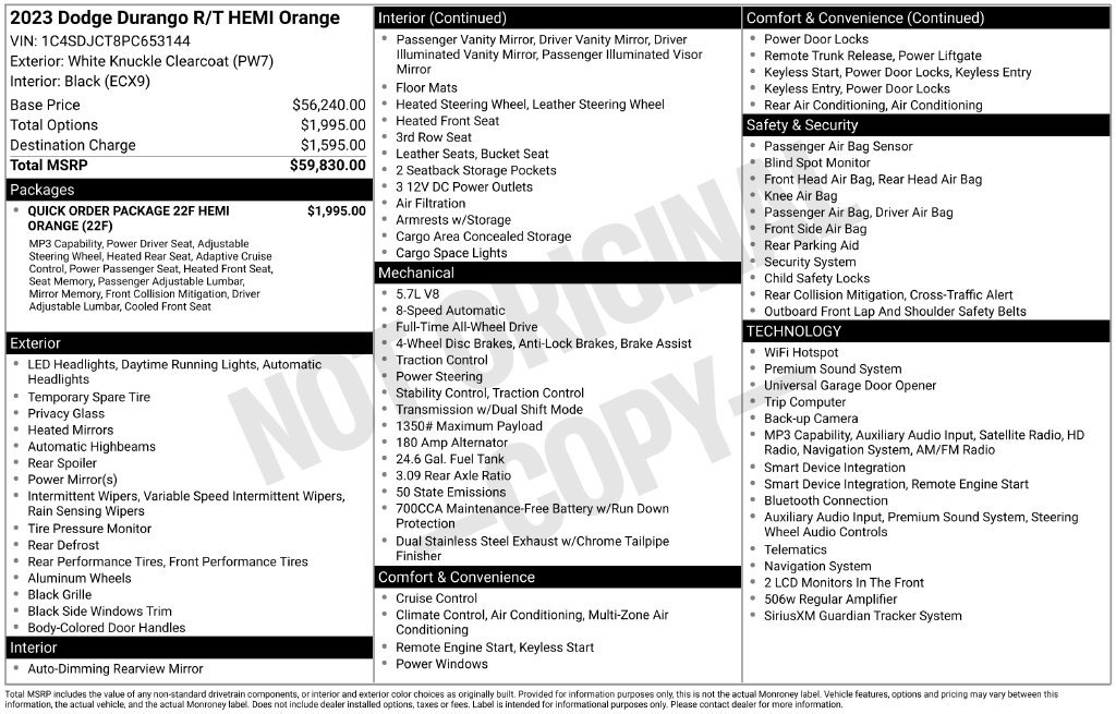 Certified 2023 Dodge Durango R/T AWD/4WD image 7