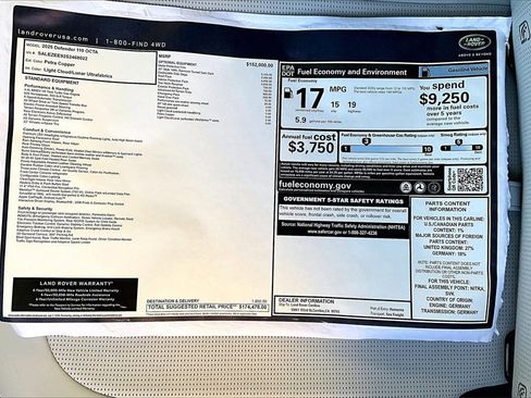 New 2025 Land Rover Defender 110 image 14