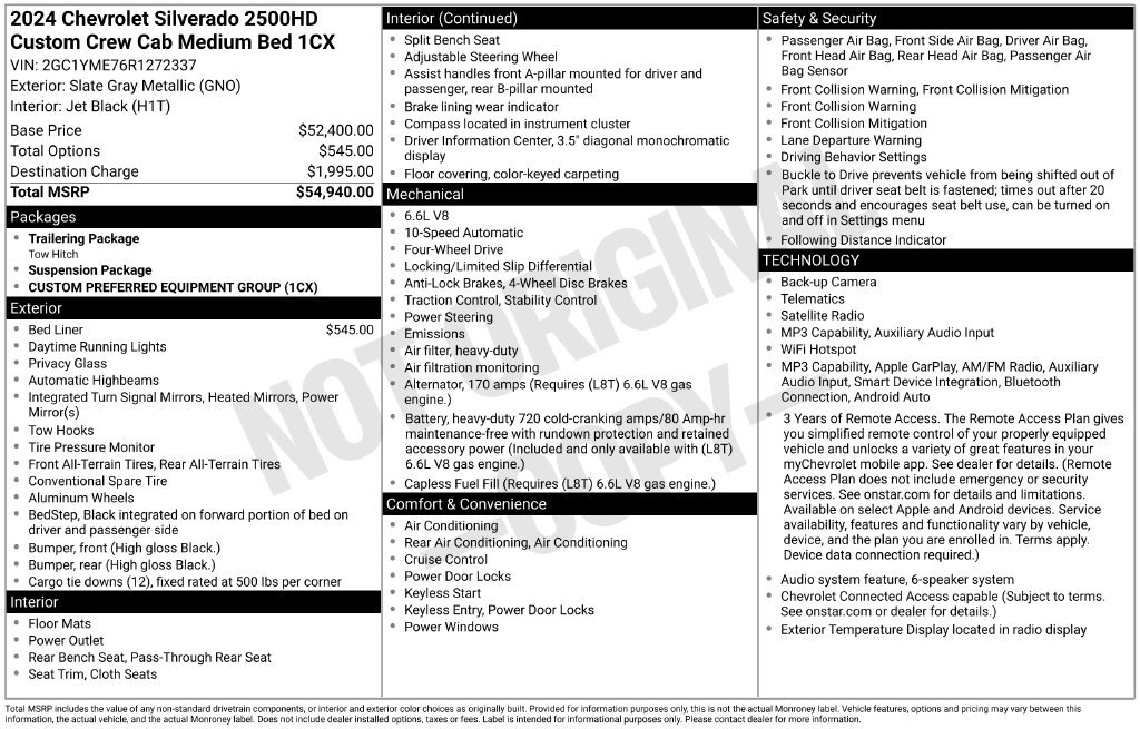 Used 2024 Chevrolet Silverado 2500 Custom AWD/4WD image 30