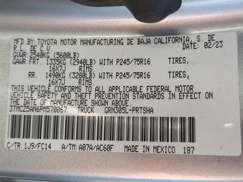 Used 2023 Toyota Tacoma SR5 AWD/4WD image 24