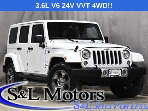 Used 2017 Jeep Wrangler Unlimited Sahara w/ Max Tow Package image 1