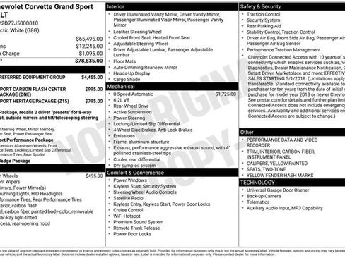 Used 2018 Chevrolet Corvette Grand Sport RWD image 39
