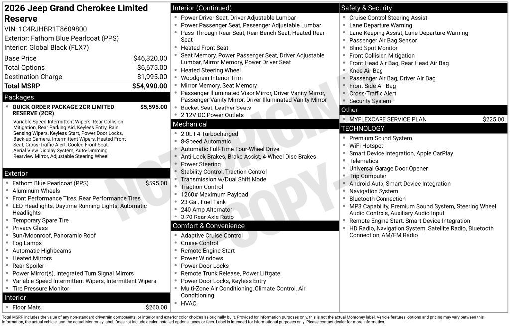New 2026 Jeep Grand Cherokee Limited AWD/4WD image 43