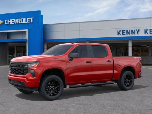 New 2026 Chevrolet Silverado 1500 Custom w/ Turbomax Blackout Package AWD/4WD image 2