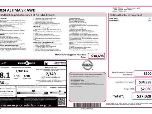 Used 2024 Nissan Altima 2.5 SR AWD/4WD image 10