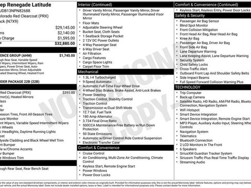 Used 2022 Jeep Renegade Latitude w/ Convenience Group AWD/4WD image 35