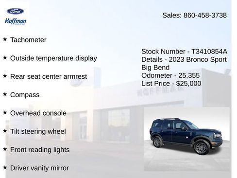 Used 2023 Ford Bronco Sport Big Bend image 29