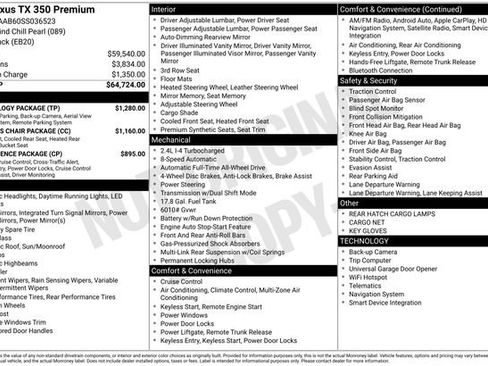 Used 2025 Lexus TX 350 AWD w/ Technology Package image 7