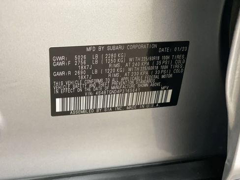 Used 2023 Subaru Outback Limited XT image 30