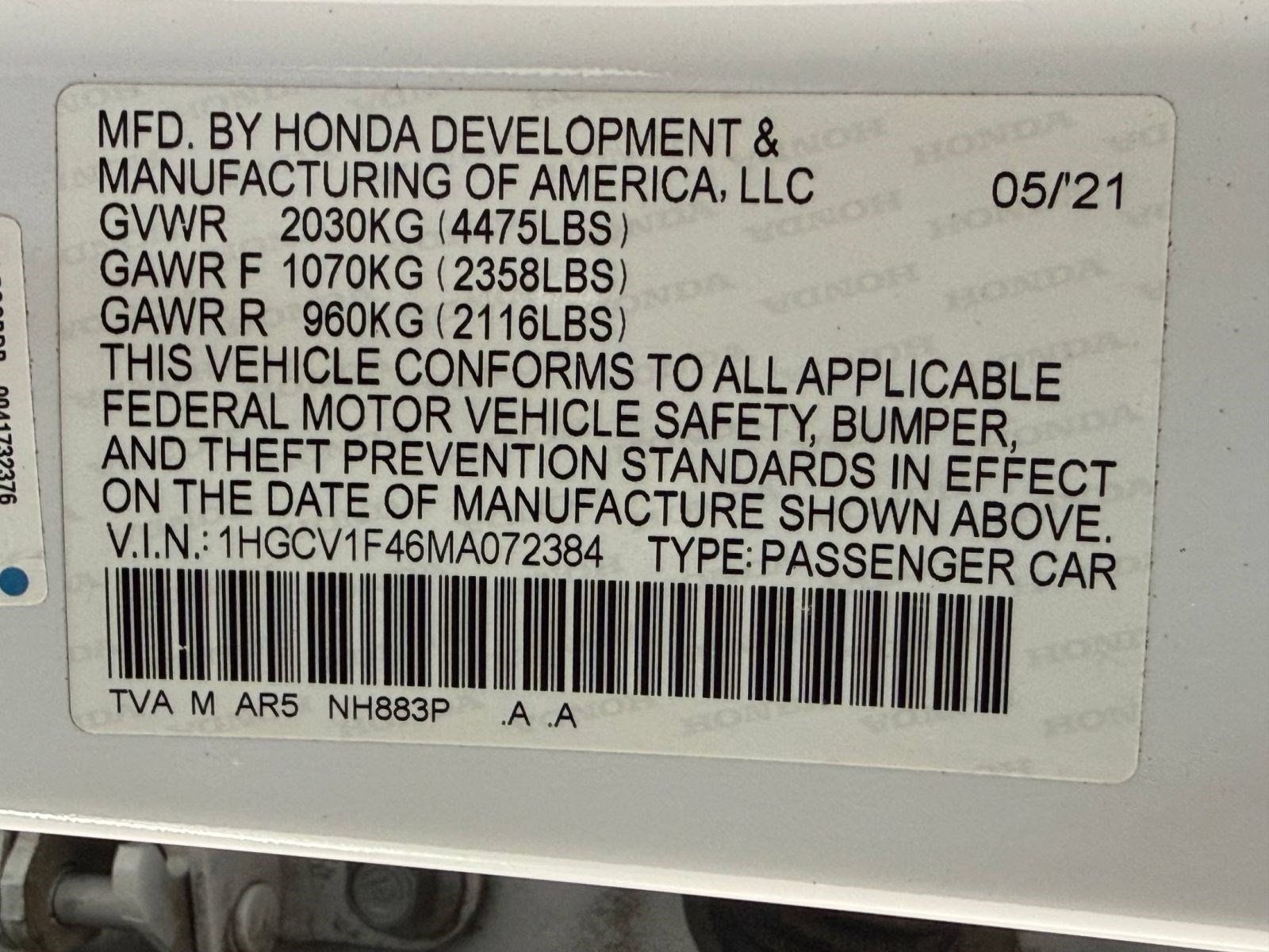 Used 2021 Honda Accord Sport Special Edition image 22