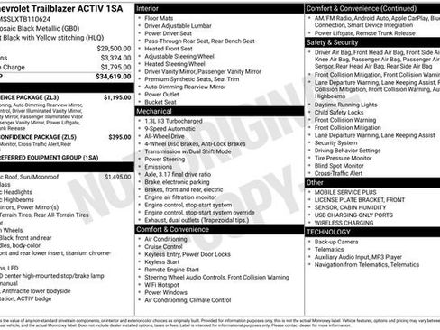 New 2026 Chevrolet TrailBlazer ACTIV w/ Convenience Package image 26