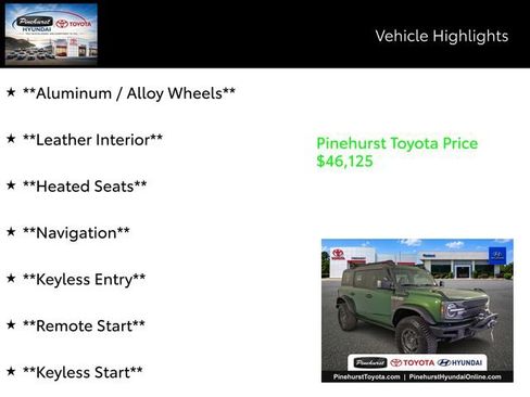 Used 2024 Ford Bronco Everglades AWD/4WD image 14