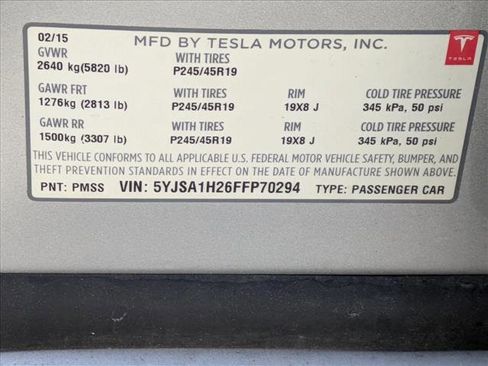 Used 2015 Tesla Model S 85D image 16
