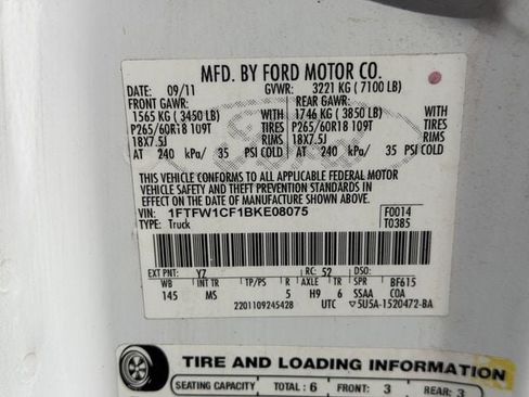 Used 2011 Ford F150 XLT w/ XLT Chrome Pkg RWD image 27