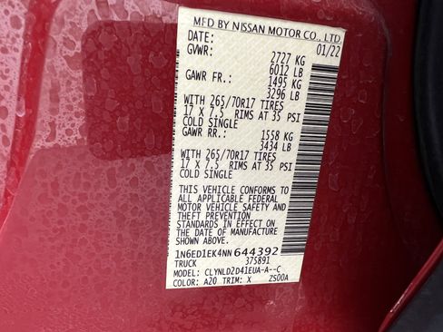 Used 2022 Nissan Frontier PRO-4X w/ Technology Package image 32