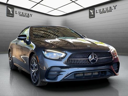 Used 2021 Mercedes-Benz E 450 4MATIC Cabriolet w/ AMG Line image 1