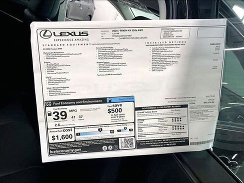 New 2026 Lexus NX 350h AWD w/ Premium Package image 14