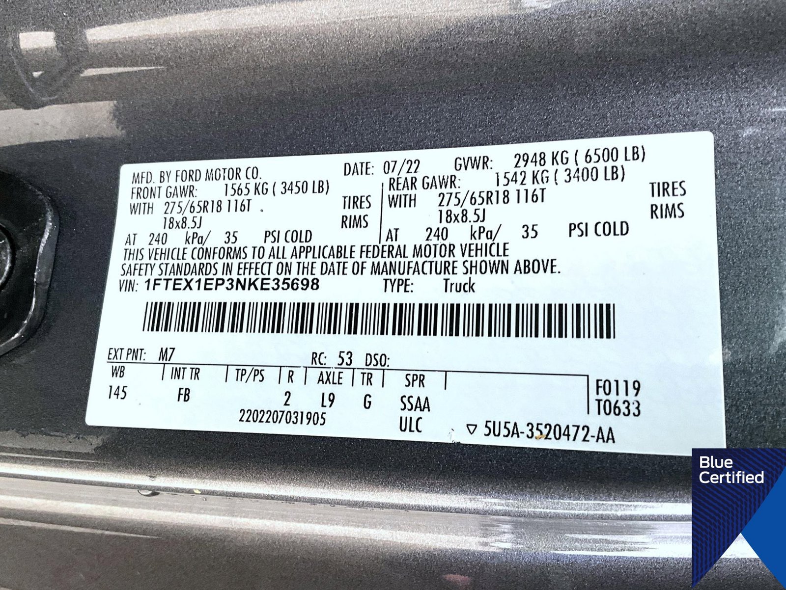 Certified 2022 Ford F150 XLT w/ Equipment Group 302A High AWD/4WD image 30