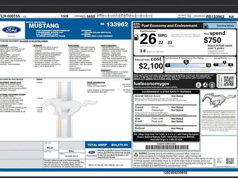 Used 2024 Ford Mustang Premium RWD image 2