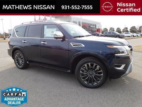 Certified 2023 Nissan Armada Platinum w/ Captain's Chairs Package RWD image 1