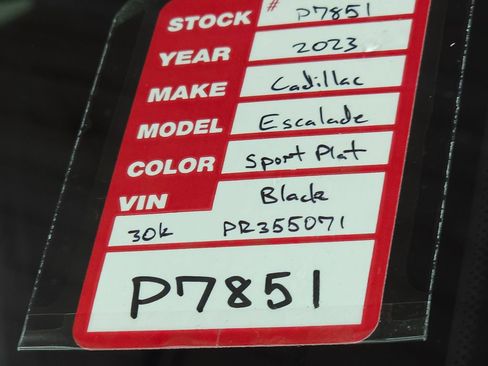 Certified 2023 Cadillac Escalade Sport Platinum w/ LPO, ONYX Package AWD/4WD image 51