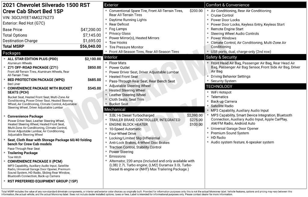 Used 2021 Chevrolet Silverado 1500 RST w/ All Star Edition Plus AWD/4WD image 6