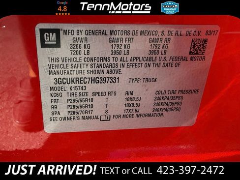 Used 2017 Chevrolet Silverado 1500 LT w/ All Star Edition AWD/4WD image 25
