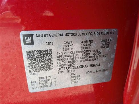 Used 2019 GMC Sierra 1500 SLT w/ SLT Convenience Package image 22