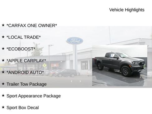 Used 2020 Ford Ranger XLT w/ Equipment Group 301A Mid RWD image 19