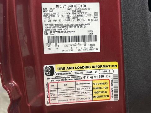 Used 2013 Ford F150 XLT w/ Luxury Equipment Group image 37