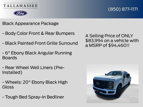 New 2026 Ford F350 Lariat w/ Black Appearance Package image 13
