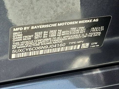 Used 2022 BMW X6 xDrive40i w/ M Sport Package AWD/4WD image 25