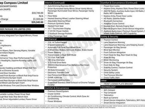 Used 2024 Jeep Compass Limited image 36