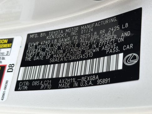 Certified 2024 Lexus ES 300h w/ Technology Package FWD image 29