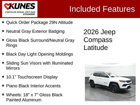 New 2026 Jeep Compass Latitude AWD/4WD image 3