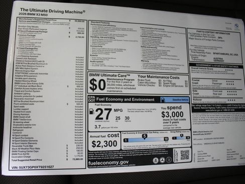 New 2026 BMW X3 M50 image 19