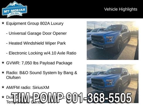 Used 2020 Ford F150 Raptor w/ Equipment Group 802A Luxury AWD/4WD image 14