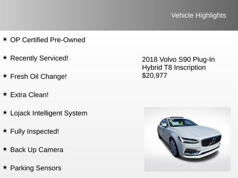 Used 2018 Volvo S90 T8 Inscription w/ Convenience Package image 4