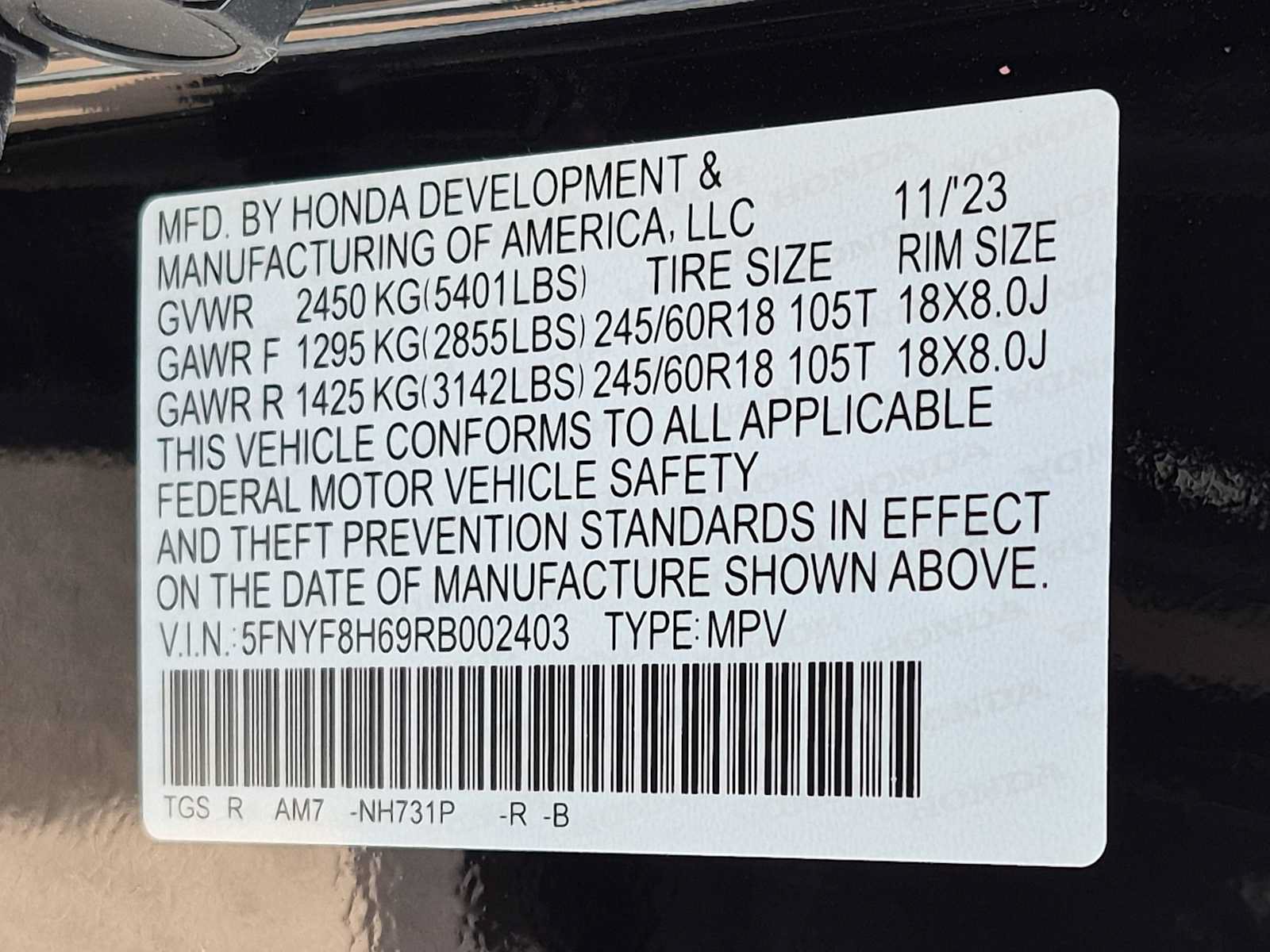 Certified 2024 Honda Passport TrailSport image 35