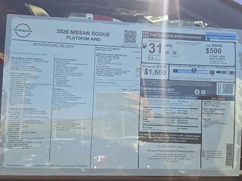 New 2026 Nissan Rogue Platinum w/ Platinum Premium Package image 46