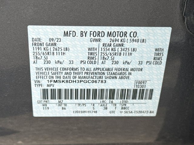 Used 2023 Ford Explorer XLT AWD/4WD image 39